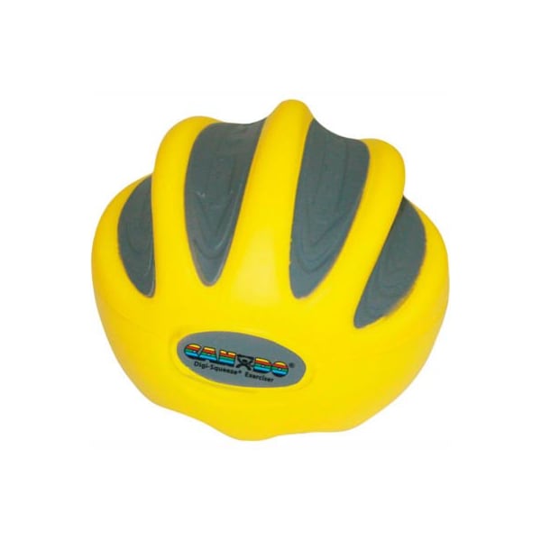 Fabrication Enterprises CanDo Digi-Squeeze Hand Exerciser, Large, Yellow, X-Light 33147 - main